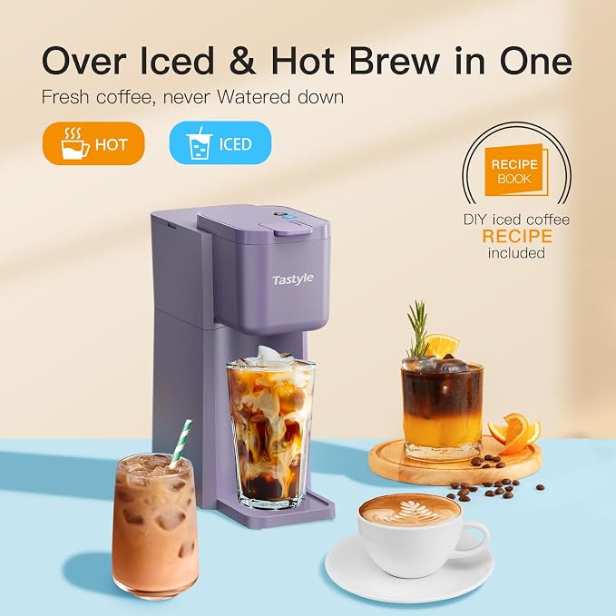 Tastyle Mini Single Serve Hot and Iced Coffee Maker