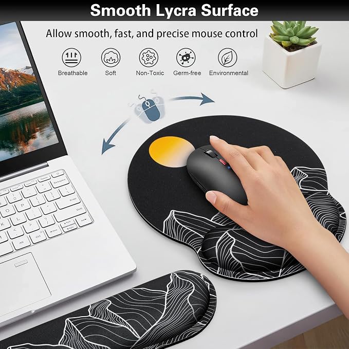 Ergonomic Keyboard Wrist Rest, Mouse Pad