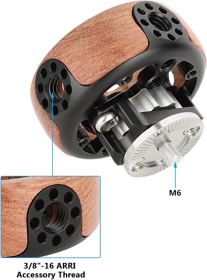 CAMVATE Round Hand Wheel with M6 Rosette Mount