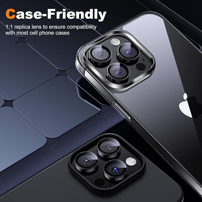 Hoerrye for iPhone 15 Pro Max/iPhone 15 Pro Camera Lens Protector 9H Tempered