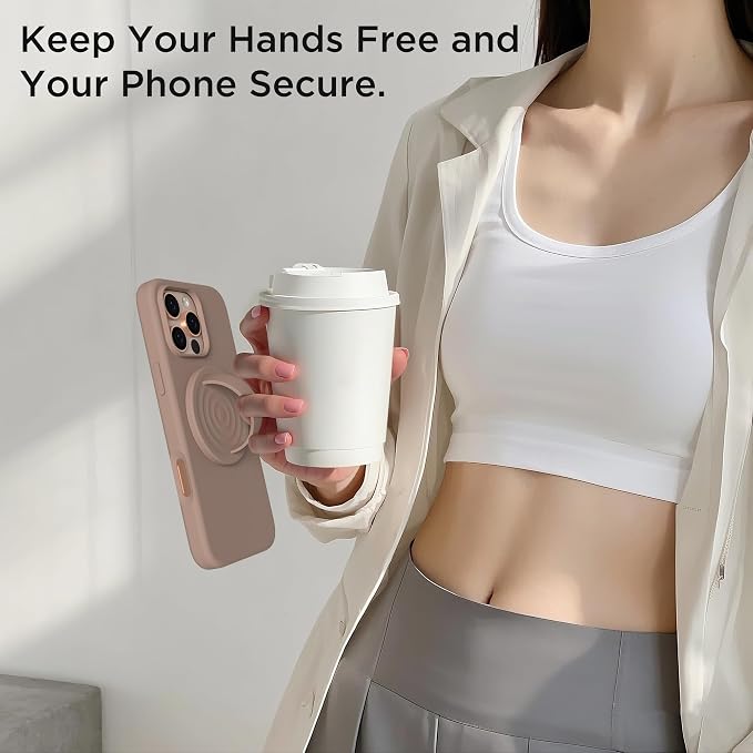 Magnetic Phone Ring Grip Holder, Silicone Finger Loop Grip, Compatible