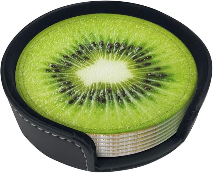 6 Pack Tropical Kiwi Fruit Coaster