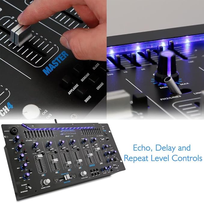 Pyle 6 Channel Mixer DJ Controller