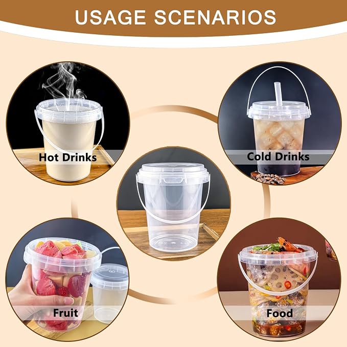 30 Sets - 34 oz Plastic Cups