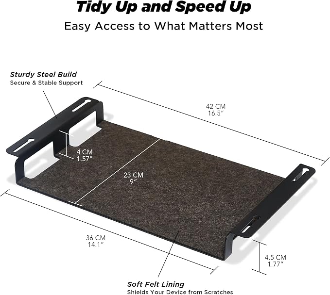 Moodular Add-ons Storage Tray Black MSA-TR
