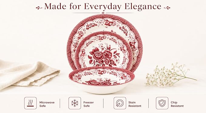 12-Piece Porcelain Dinnerware Set
