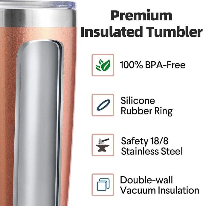 Volhoply 20oz Stainless Steel Tumbler