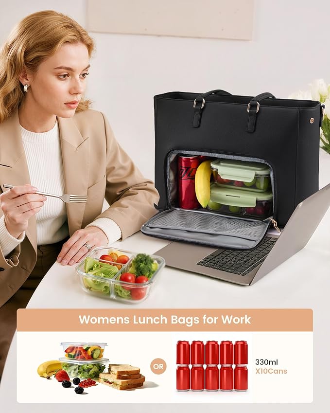 LOVEVOOK Lunch Tote Bag for Women, 3 in 1 Work Bag