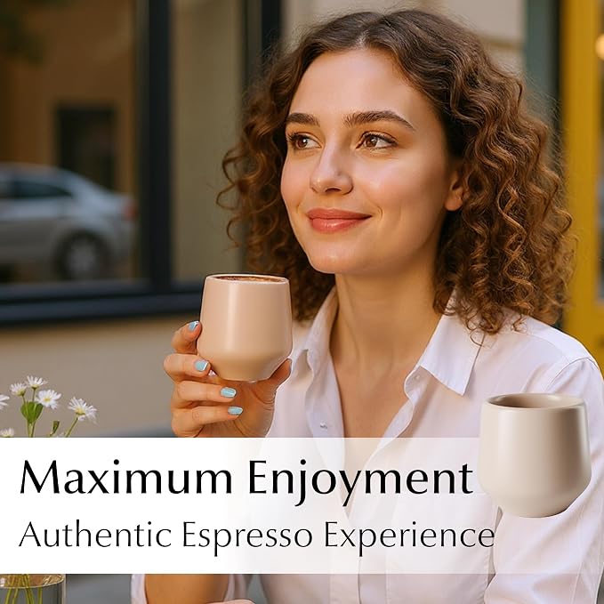 MIAMIO - Espresso Cups Set of 4 / Mug, Ceramic - Luxe | Ceramic espresso cups