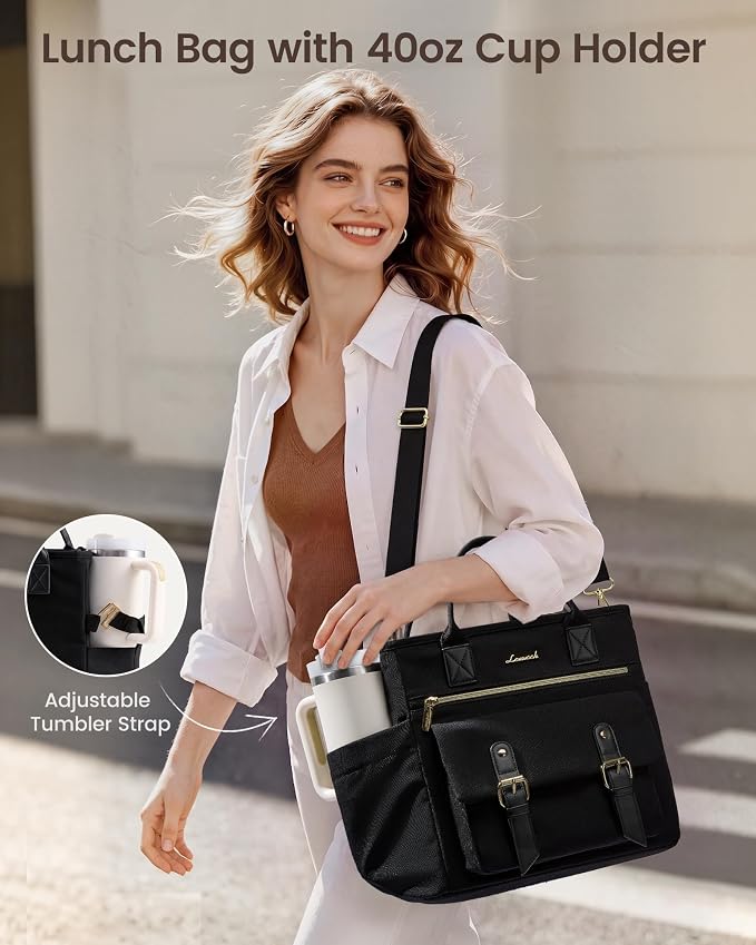 LOVEVOOK Insulated Lunch Bag Women, Large Lunch Tote Work Picnic Cooler Bag |