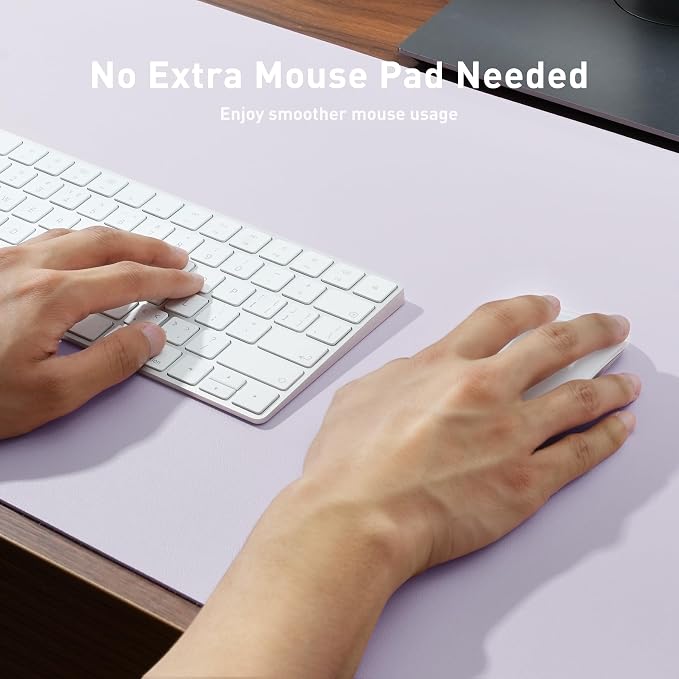 Aothia Large PU Leather Desk Pad Protector – Non-Slip Mouse Pad & Writing Mat