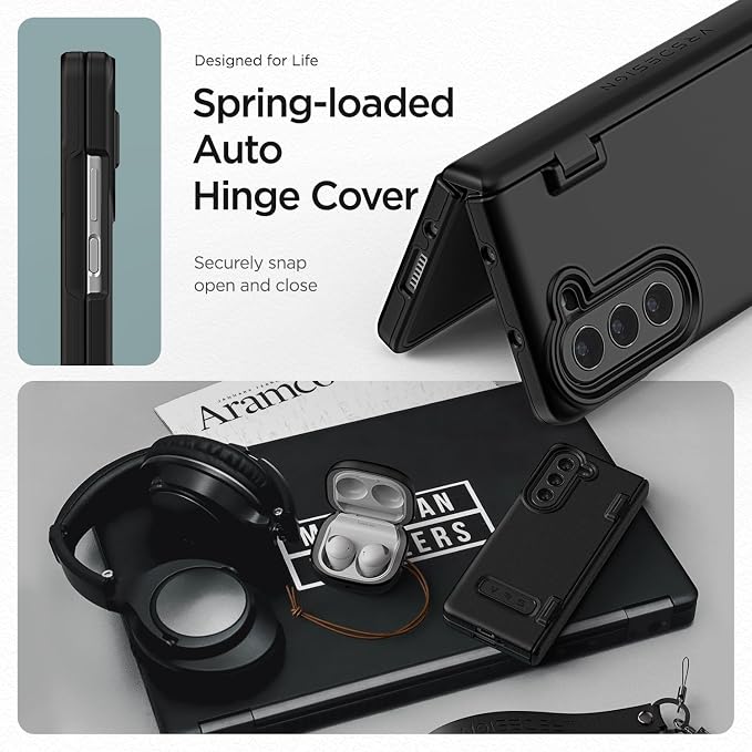 VRS DESIGN Phone Case for Galaxy Z Fold 5 5G, Premium Modern Neat Style Case