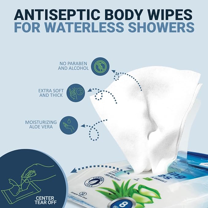 Hospital Wipes for Bathing