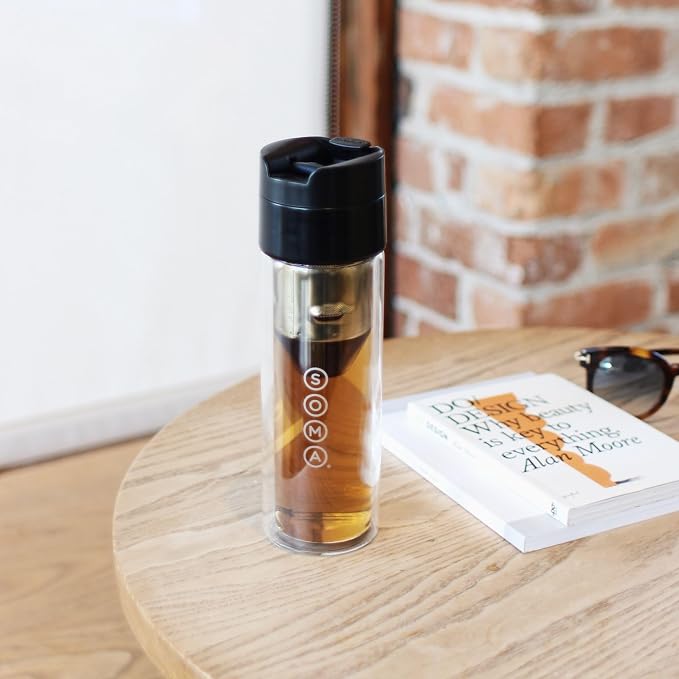 SOMA Double Wall Glass Tea and Coffee Cold Brew Bottle