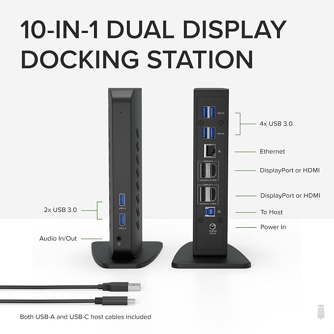 Plugable Dual DisplayPort & HDMI Docking Station