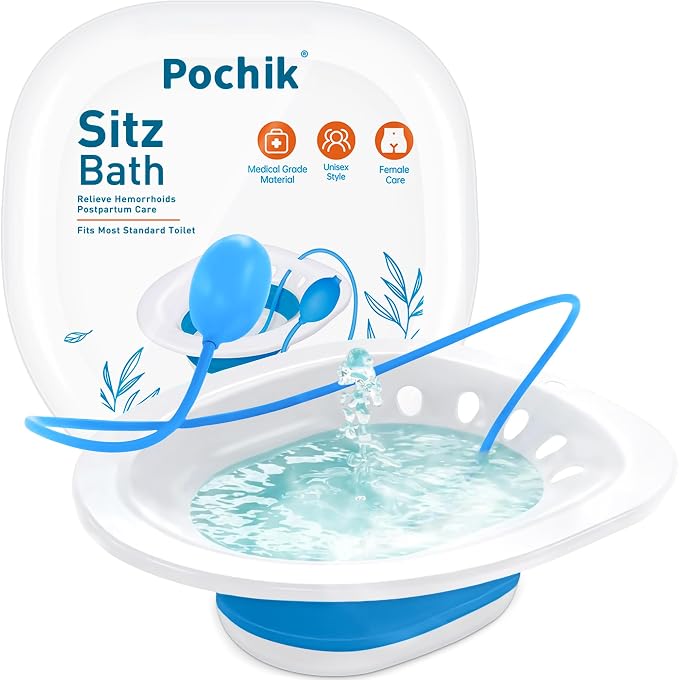 Sitz Bath for Toilet Seat Hemorrhoids and Postpartum Care