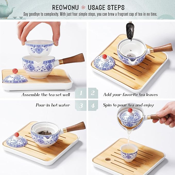 Chinese Tea Set, Chinese Gongfu Tea Set, Portable Teapot Set