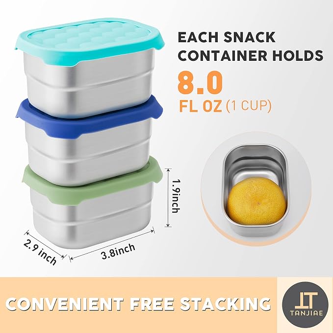 Small Stainless Steel Snack Containers