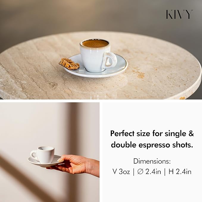 KIVY Espresso Cups Set 4x 3oz