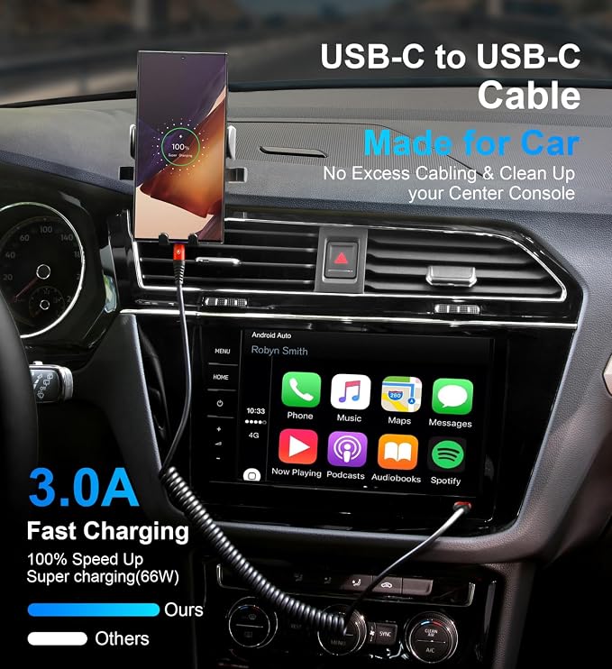 USB C to USB C Cable 6ft, Type C Fast Charging Compatible