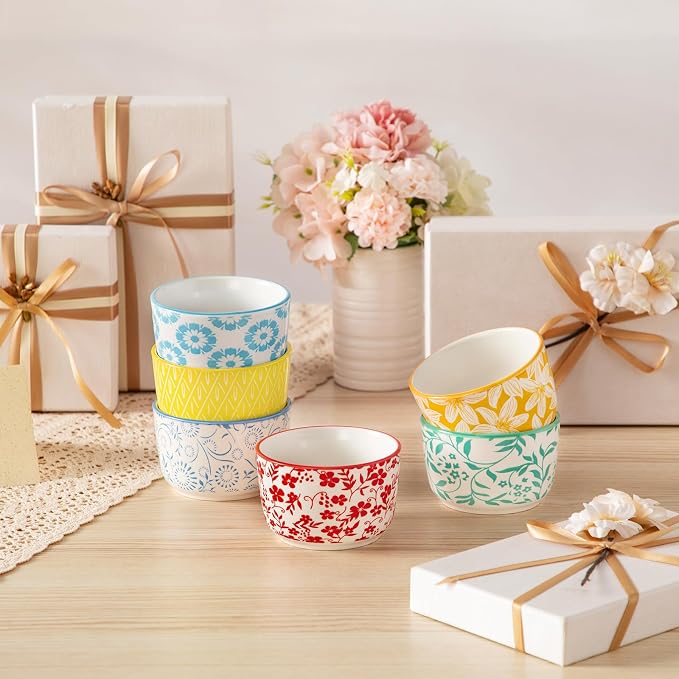 vancasso Selene 6 Oz Porcelain Ramekins Set of 6
