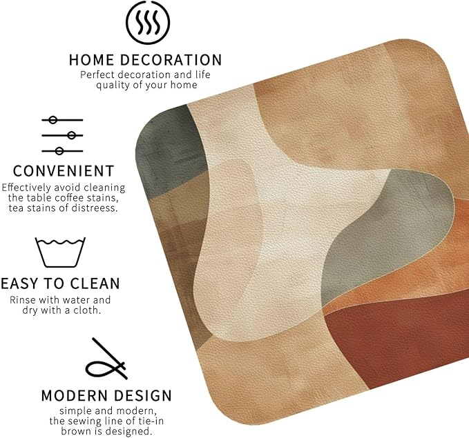 Minimal Abstract Shapes Print Coasters