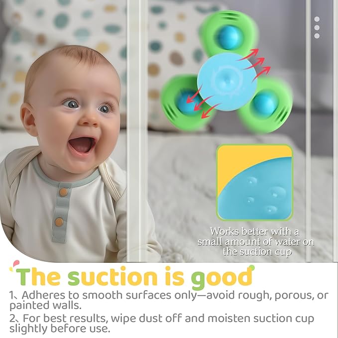 Suction Cup Spinner Airplane Travel Toys