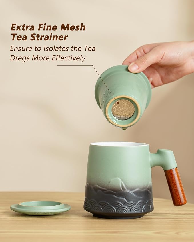 ZENS Tea Mug with Infuser and Lid