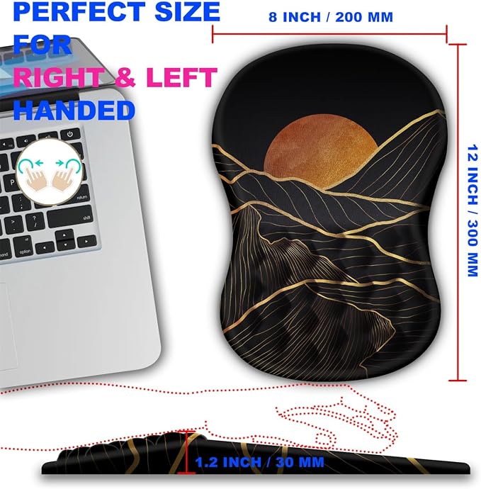 Mouse Pad Wrist Support, Ergonomic Mouse Pad