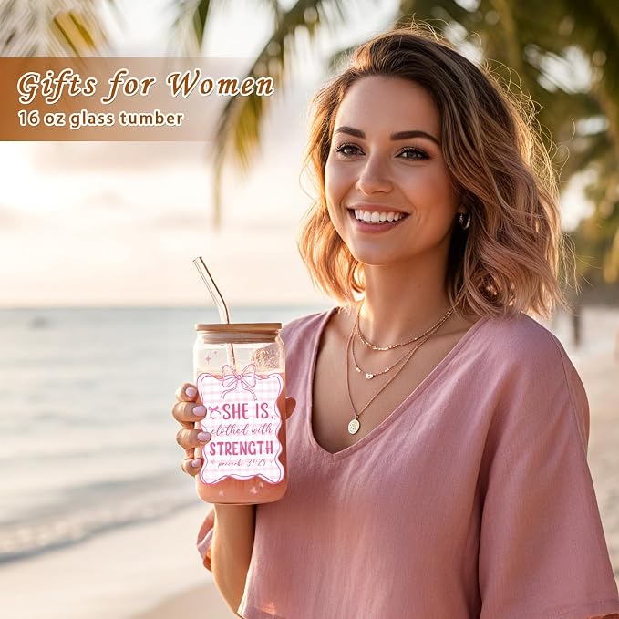 Christian Gifts for Women Glass Cups