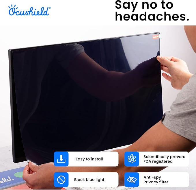 Ocushield 27” Anti Blue Light Screen Protector