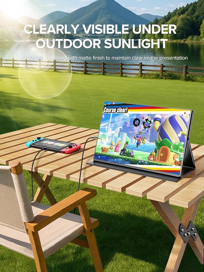 UPERFECT Portable Monitor 4K 16" | 1200 Nits Laptop Monitor | 3840 * 2400 UHD |