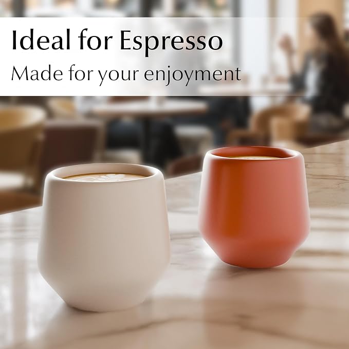 MIAMIO - Espresso Cups Set of 4 / Mug, Ceramic - Luxe | Ceramic espresso cups