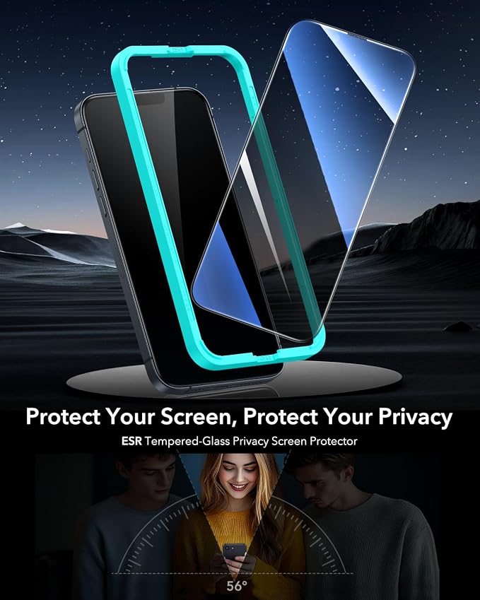 ESR 3 Pack for iPhone 16e/ iPhone 14/ iPhone 13/ iPhone 13 Pro Privacy Screen