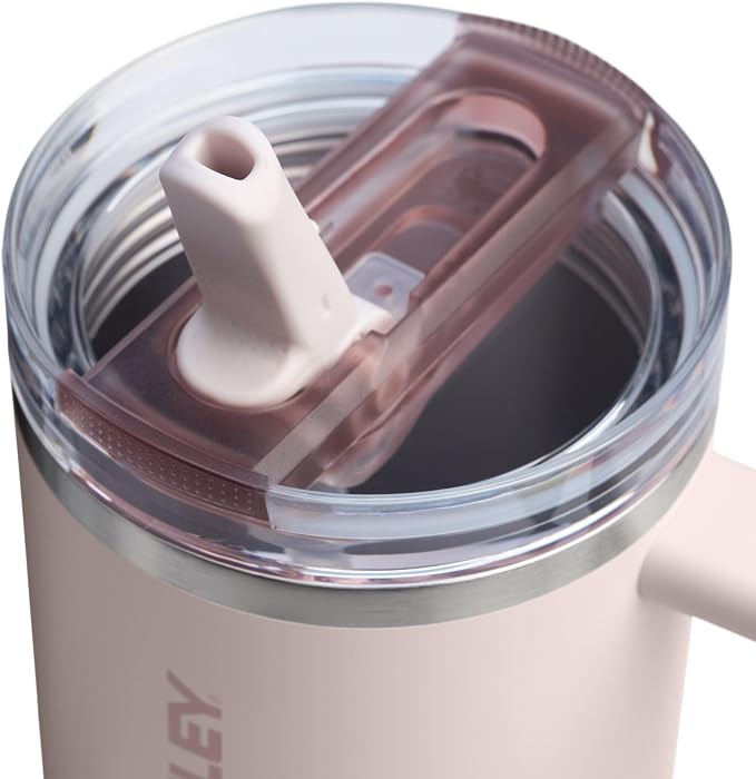 STANLEY Quencher ProTour Flipstraw Tumbler, 30 oz, Rose Quartz | Built-In Straw