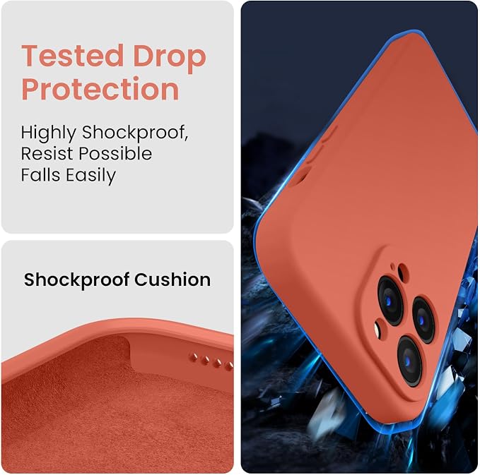 FireNova for iPhone 14 Pro Case, Silicone Upgraded Phone Case with, Soft