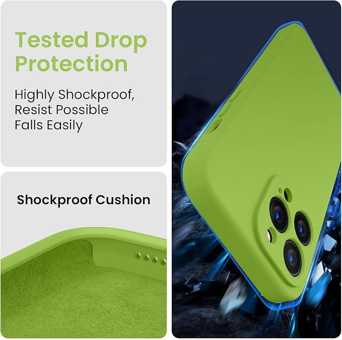 FireNova for iPhone 14 Pro Case, Silicone Upgraded Phone Case with, Soft