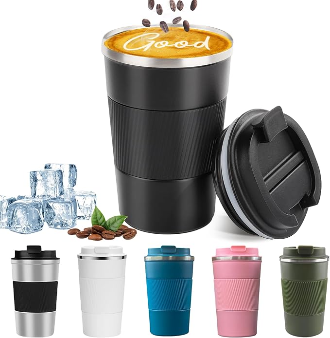 Insulated Travel Coffee Mug, Stainless Steel Coffee Cup