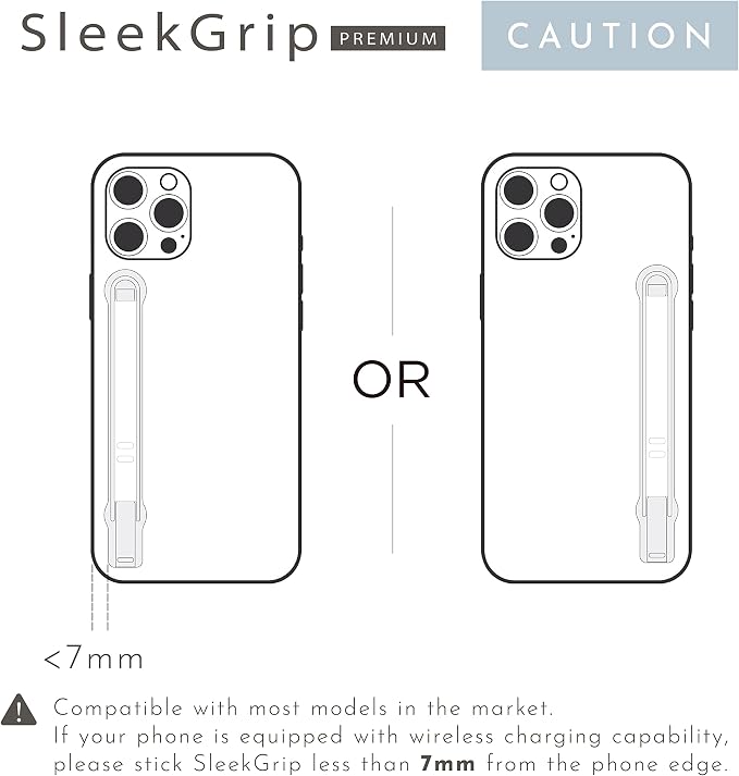 SleekGrip Premium: Swappable Phone Stand & Phone Grip