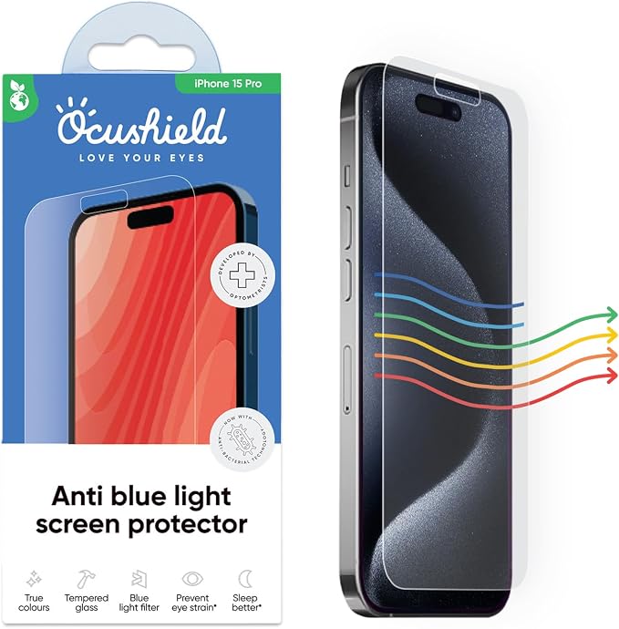 Ocushield Anti Blue Light Tempered Glass Screen Protector