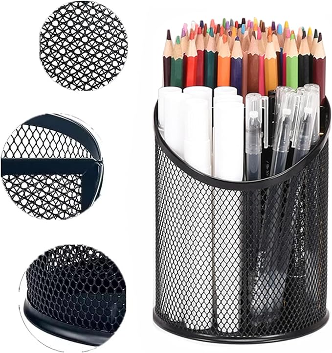 2 Pack Mesh Pencil Holder Pen Cup