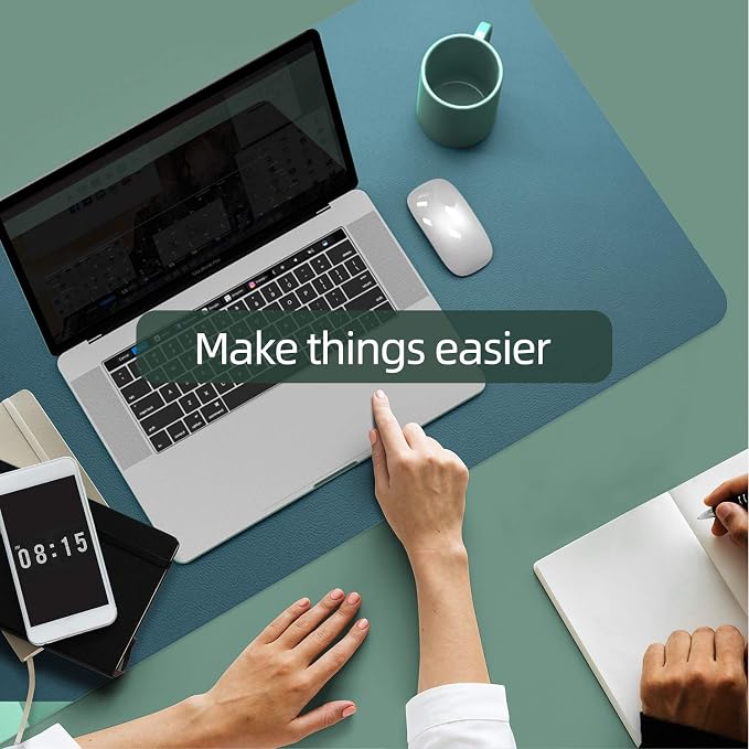YSAGi Desk Pad, Desk Mat, 31.5" x 15.7" Dual-Sided Laptop Desk Pad Protector