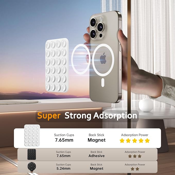 GONEZ Magnetic Suction Cup Phone Mount