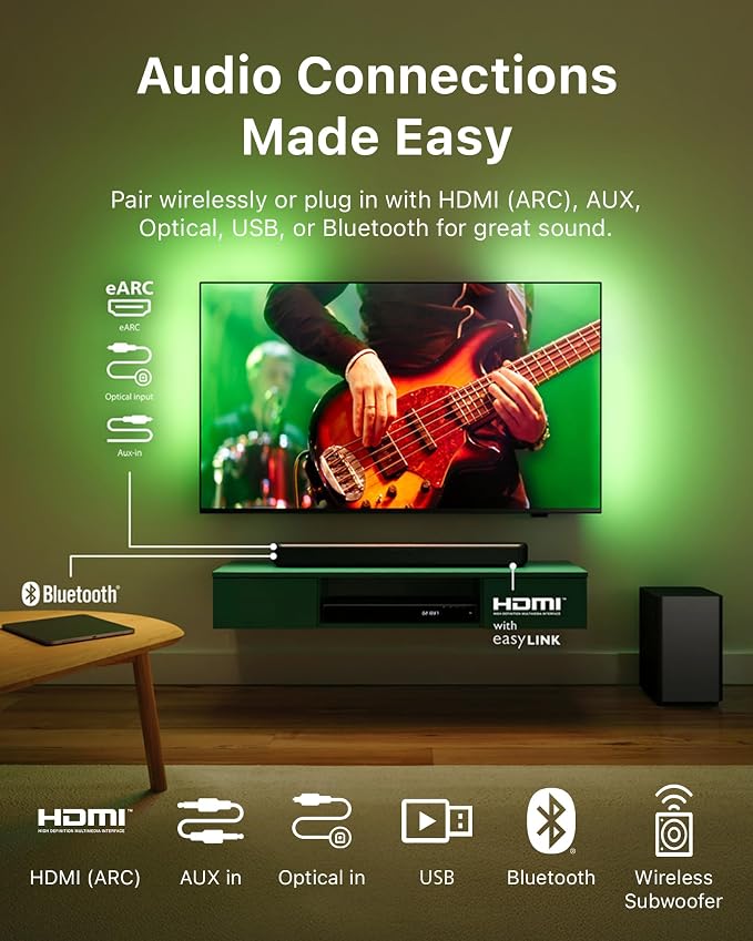 PHILIPS B5309 Soundbar 2.1 - 240W Max Power