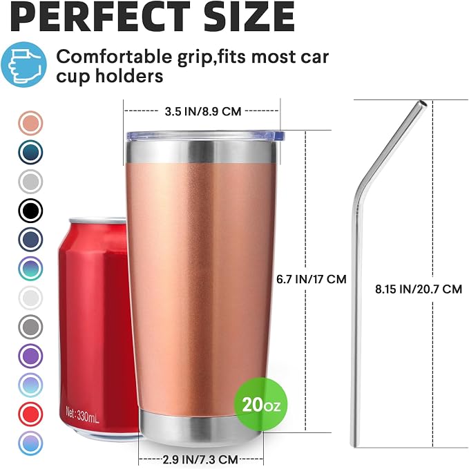 Volhoply 20oz Stainless Steel Tumbler
