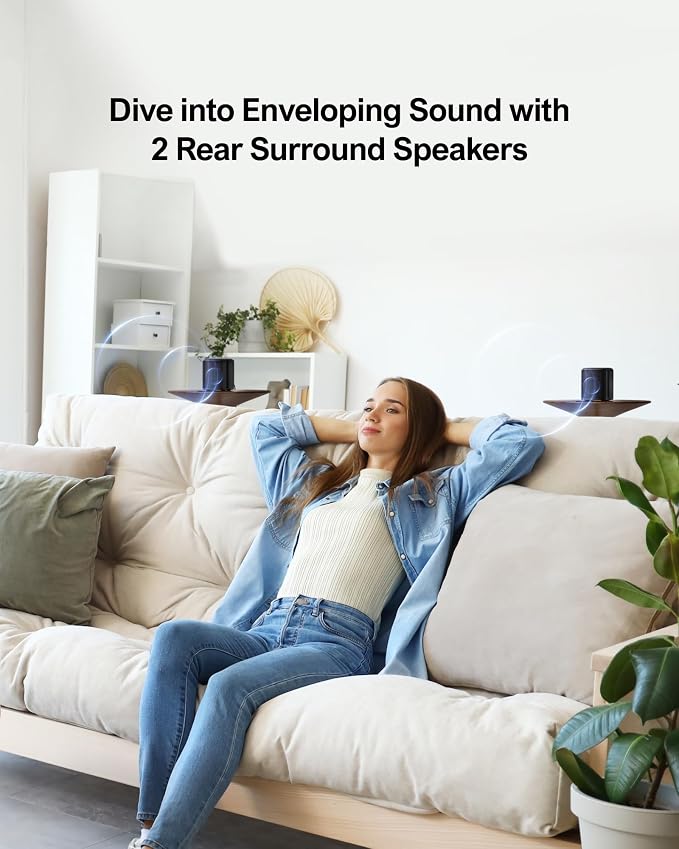 ULTIMEA 5.1ch Sound Bar with Dolby Atmos, Surround Sound System
