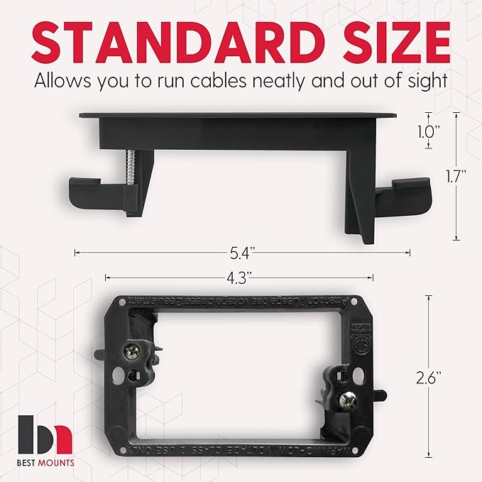2 Pack Wall Plate with Bracket