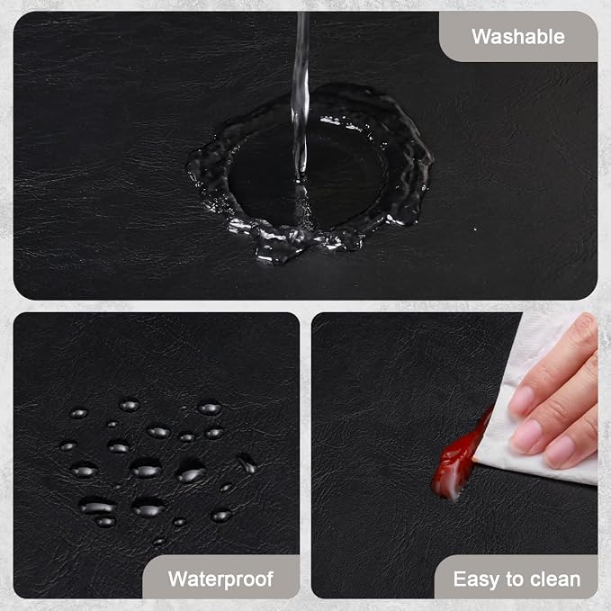Vinyl Placemats Set of 4, Dual Sided Place Mats