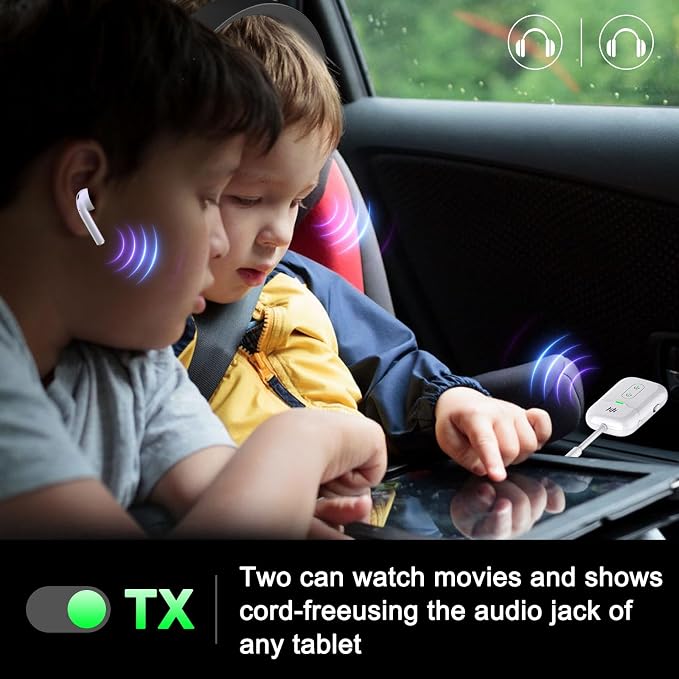 Premium Airplane Bluetooth 5.4 Transmitter Adapter, Supports 2