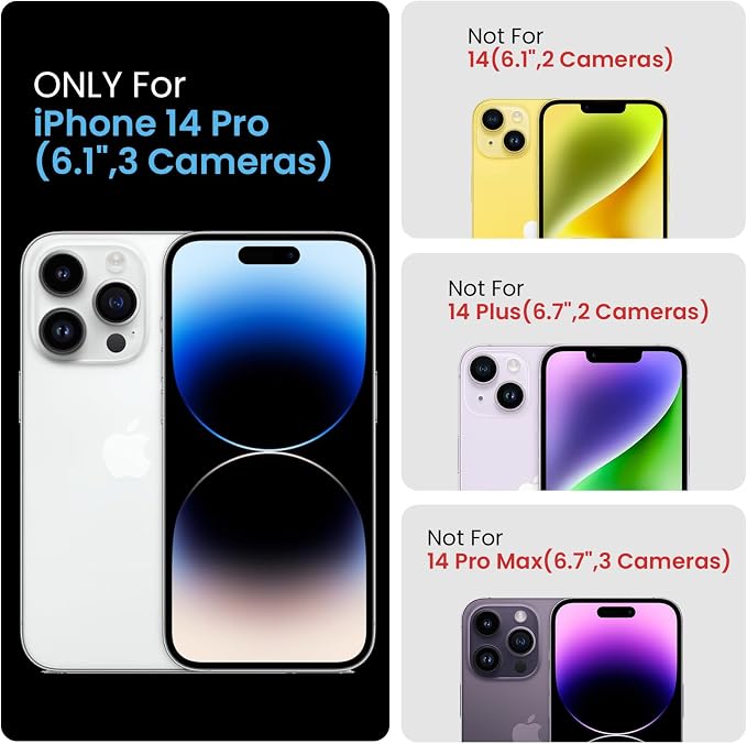 FireNova for iPhone 14 Pro Case, Silicone Upgraded Phone Case with, Soft